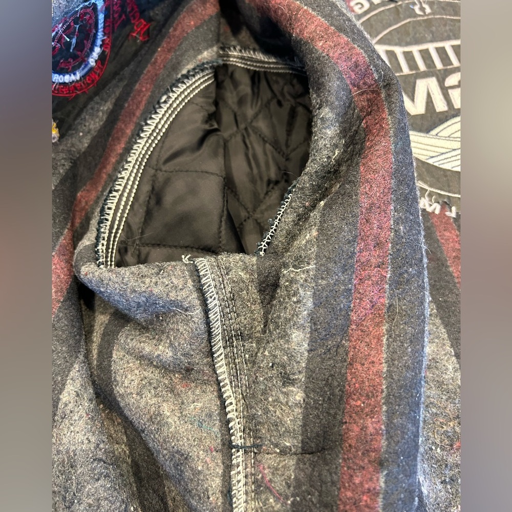 MENS CARHARTT BLANKET LINED J001 BLACK DETROIT JACKET COAT SZ XL REG RN #14806 - Picture 13 of 15